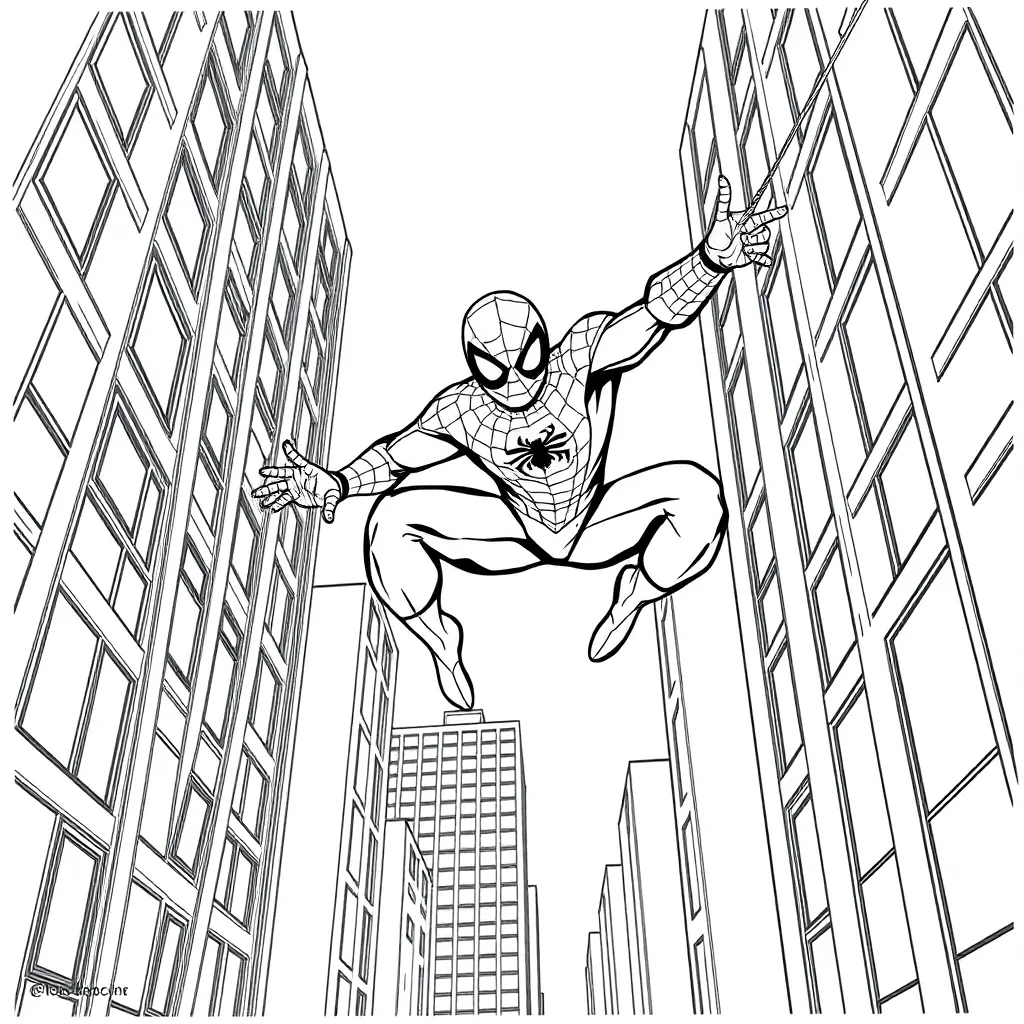 Spider-Man coloring page