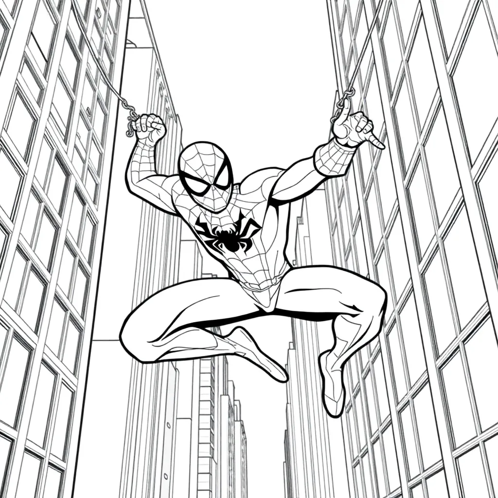 Spider-Man coloring page