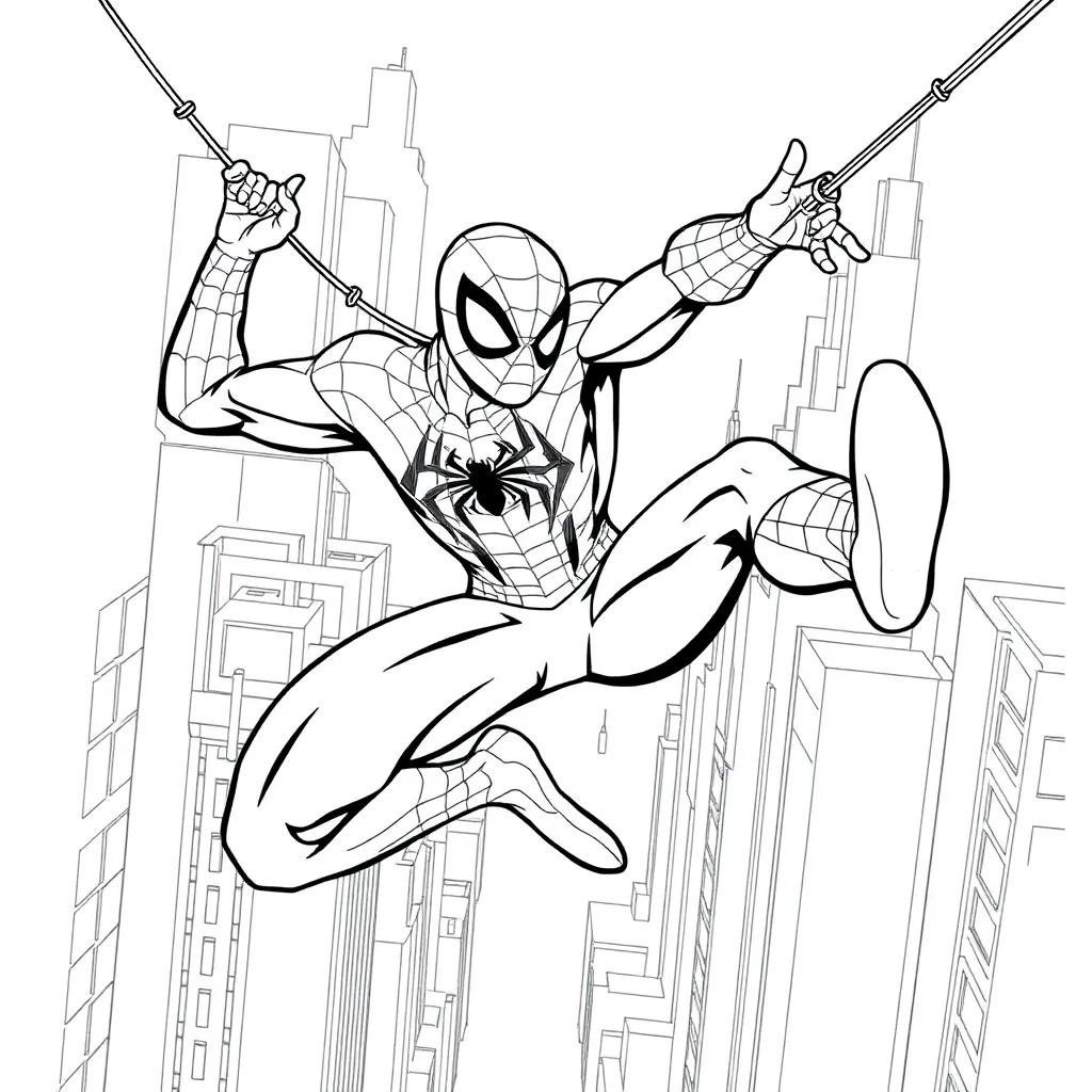 Spider-Man coloring page