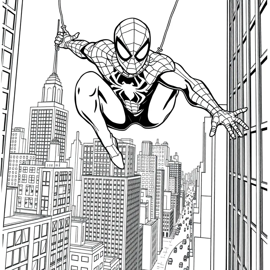 Spider-Man coloring page