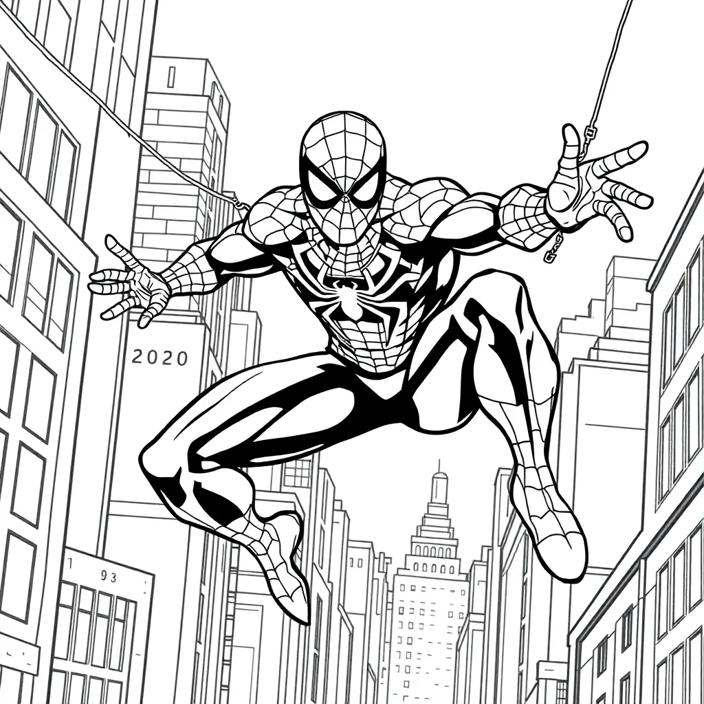 Spider-Man coloring page
