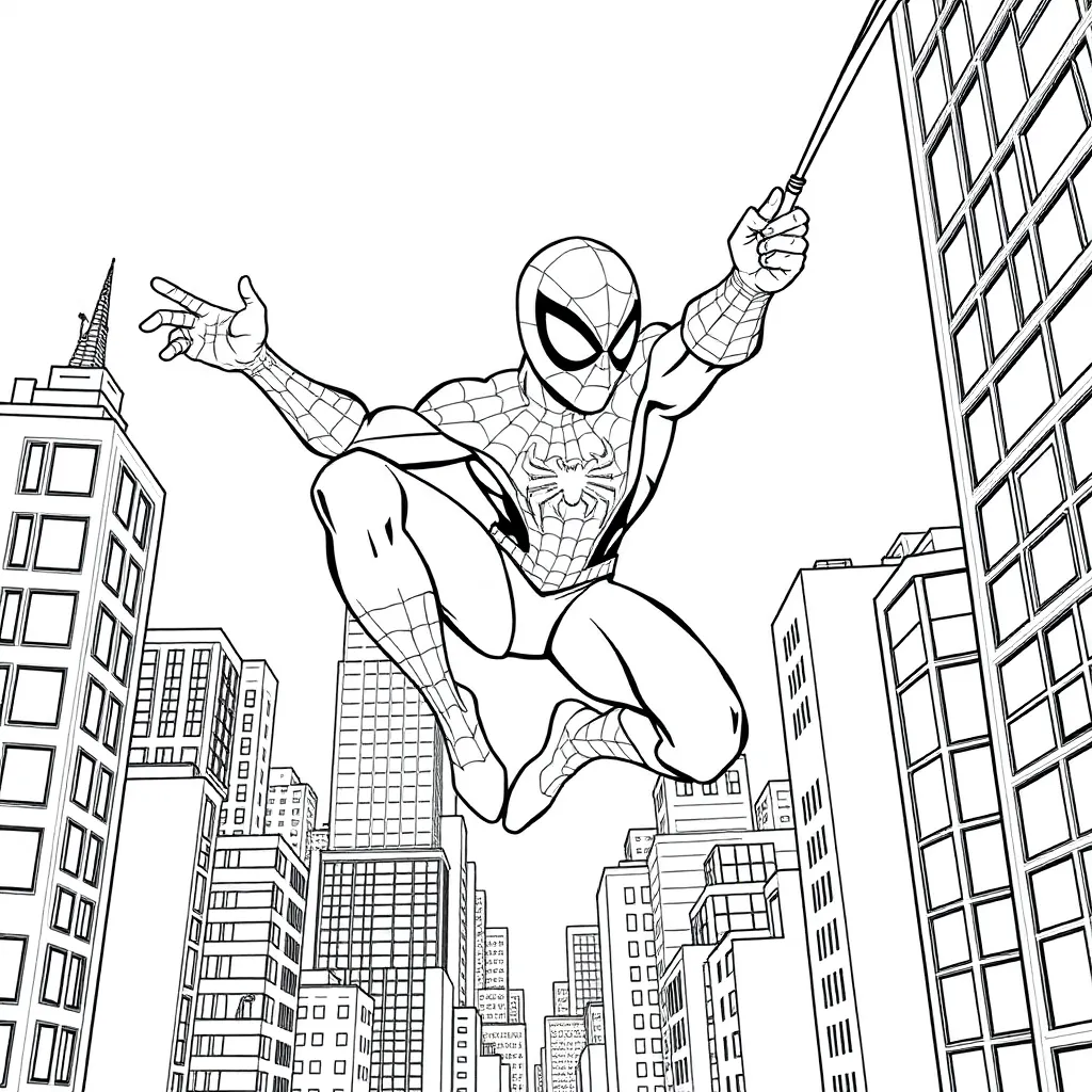 Spider-Man coloring page