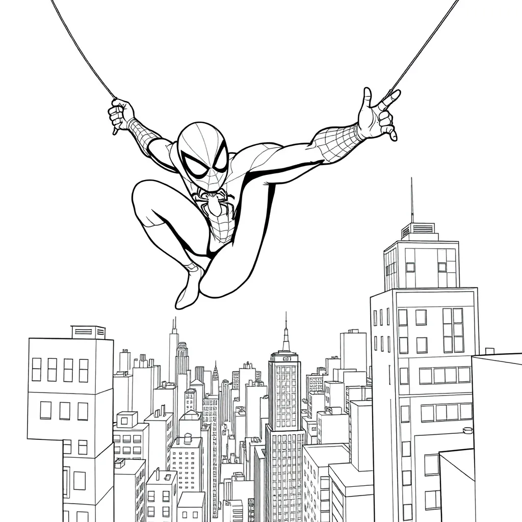 Spider-Man coloring page
