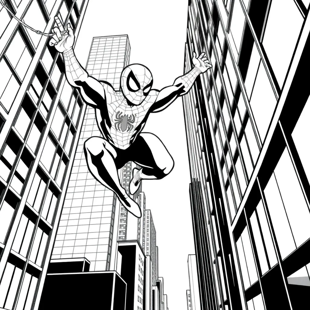 Spider-Man coloring page