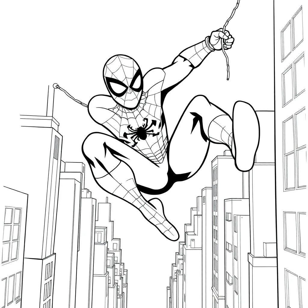 Spider-Man coloring page