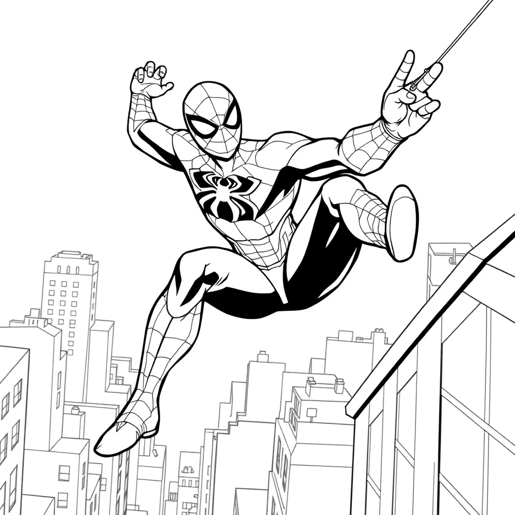 Spider-Man coloring page