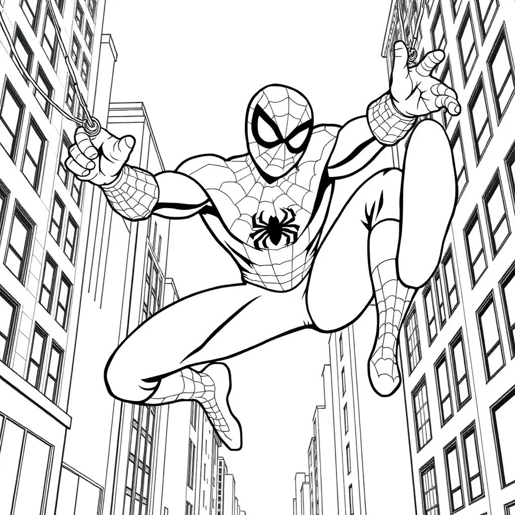 Spider-Man coloring page