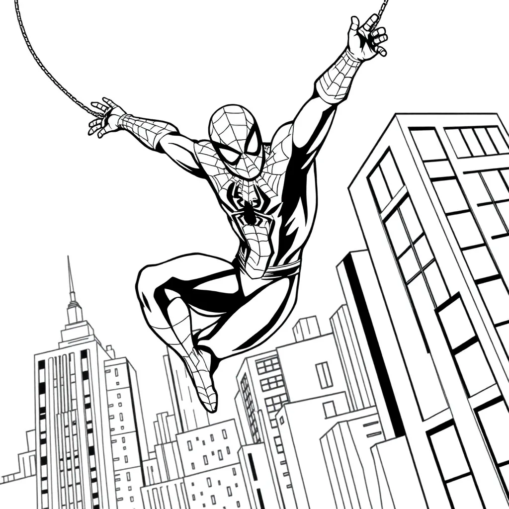 Spider-Man coloring page