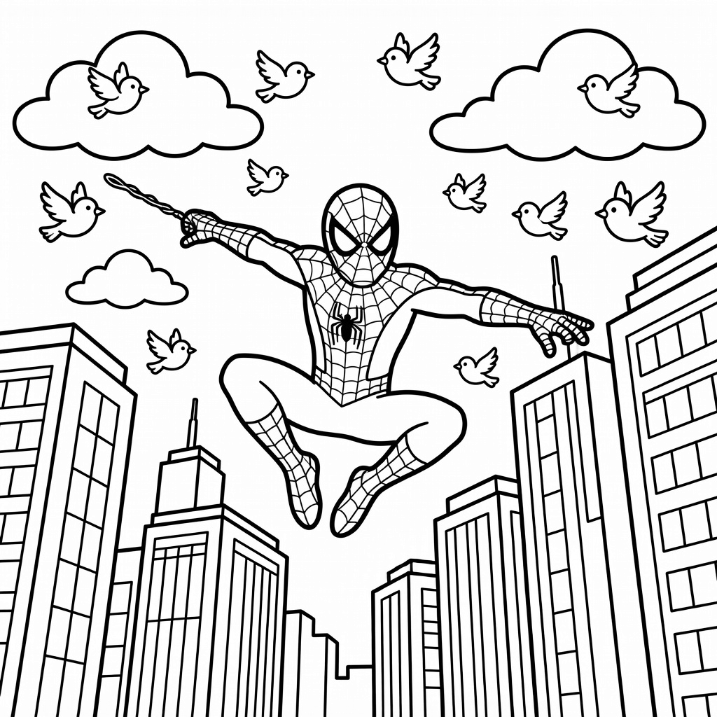 Spider-Man coloring page
