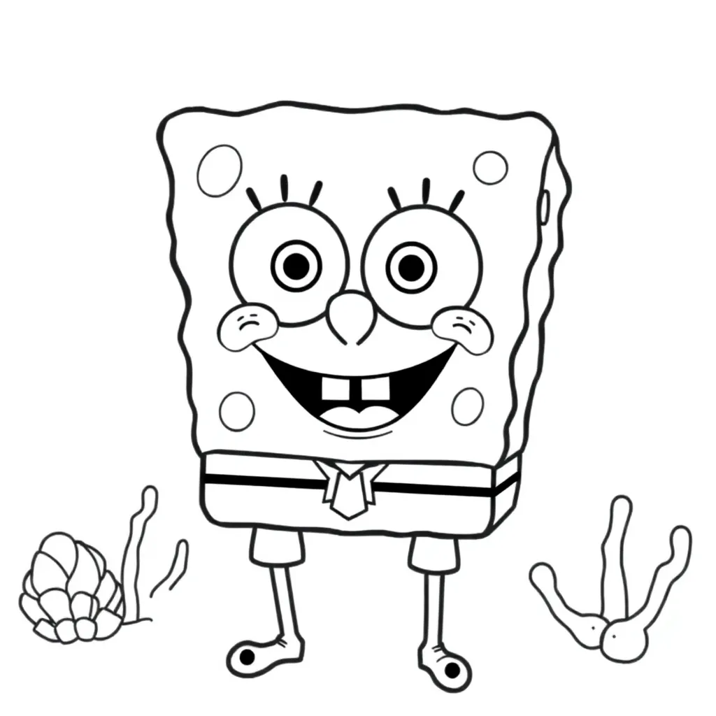 SpongeBob coloring page