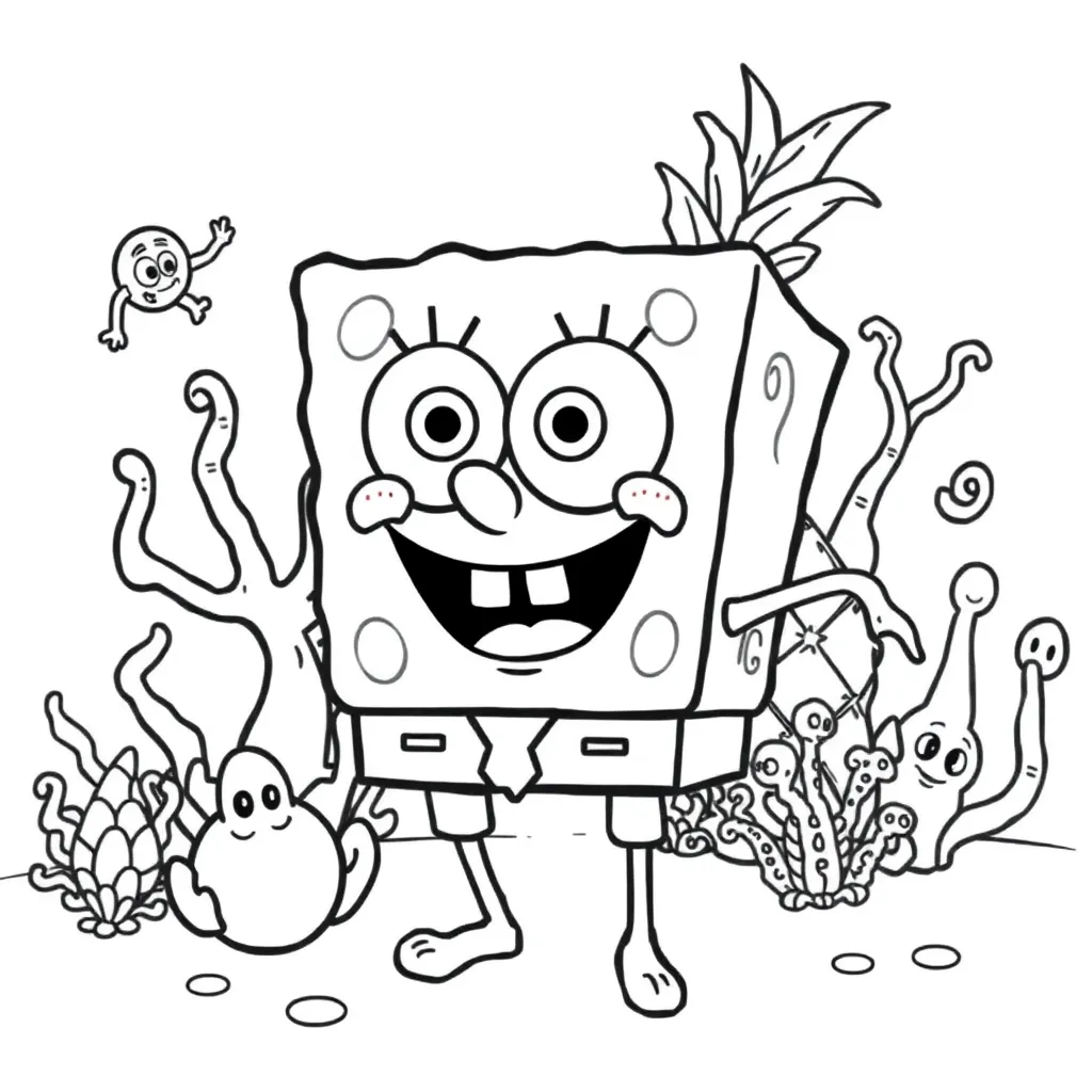 SpongeBob coloring page