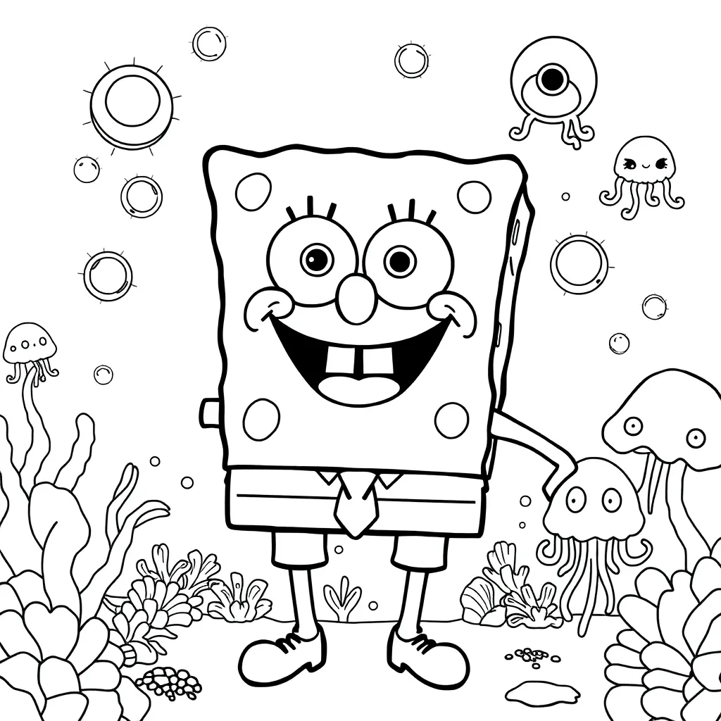 SpongeBob coloring page