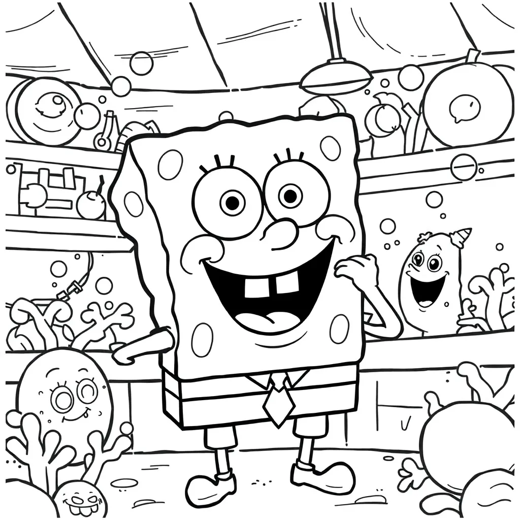 SpongeBob coloring page