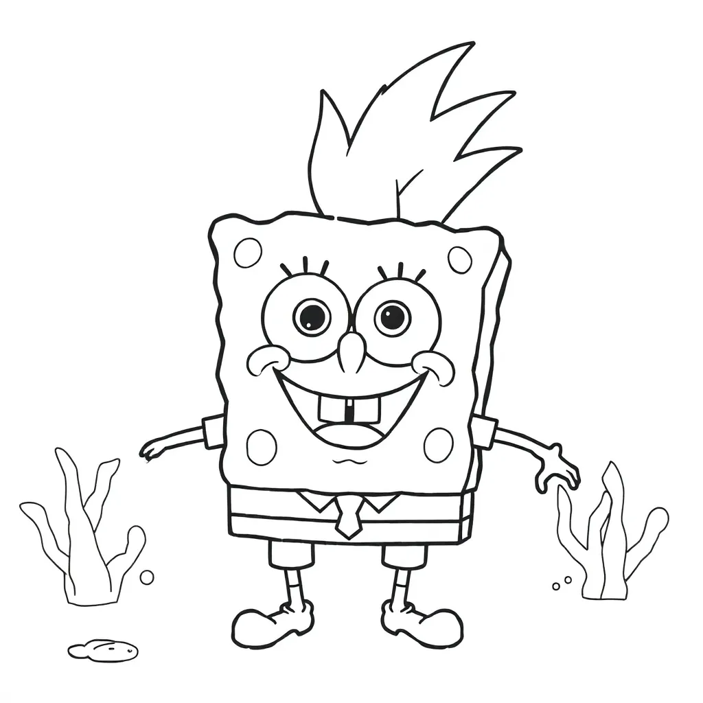 SpongeBob coloring page