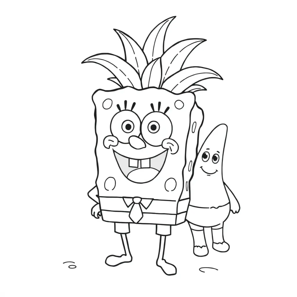 SpongeBob coloring page