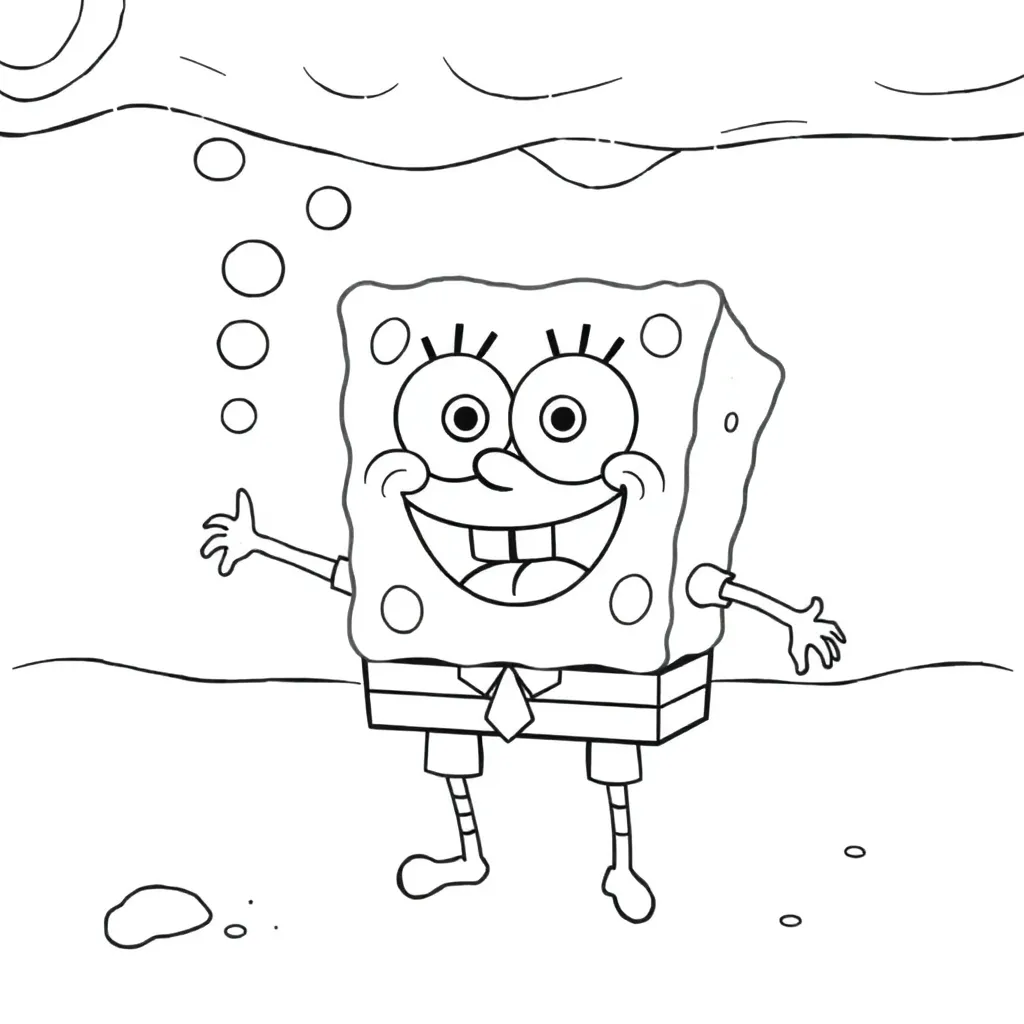 SpongeBob coloring page