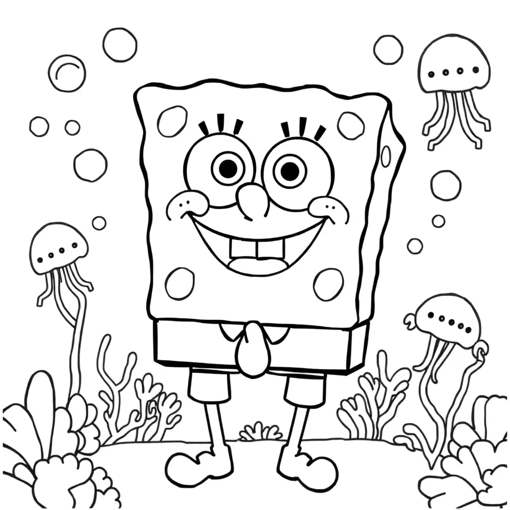 SpongeBob coloring page
