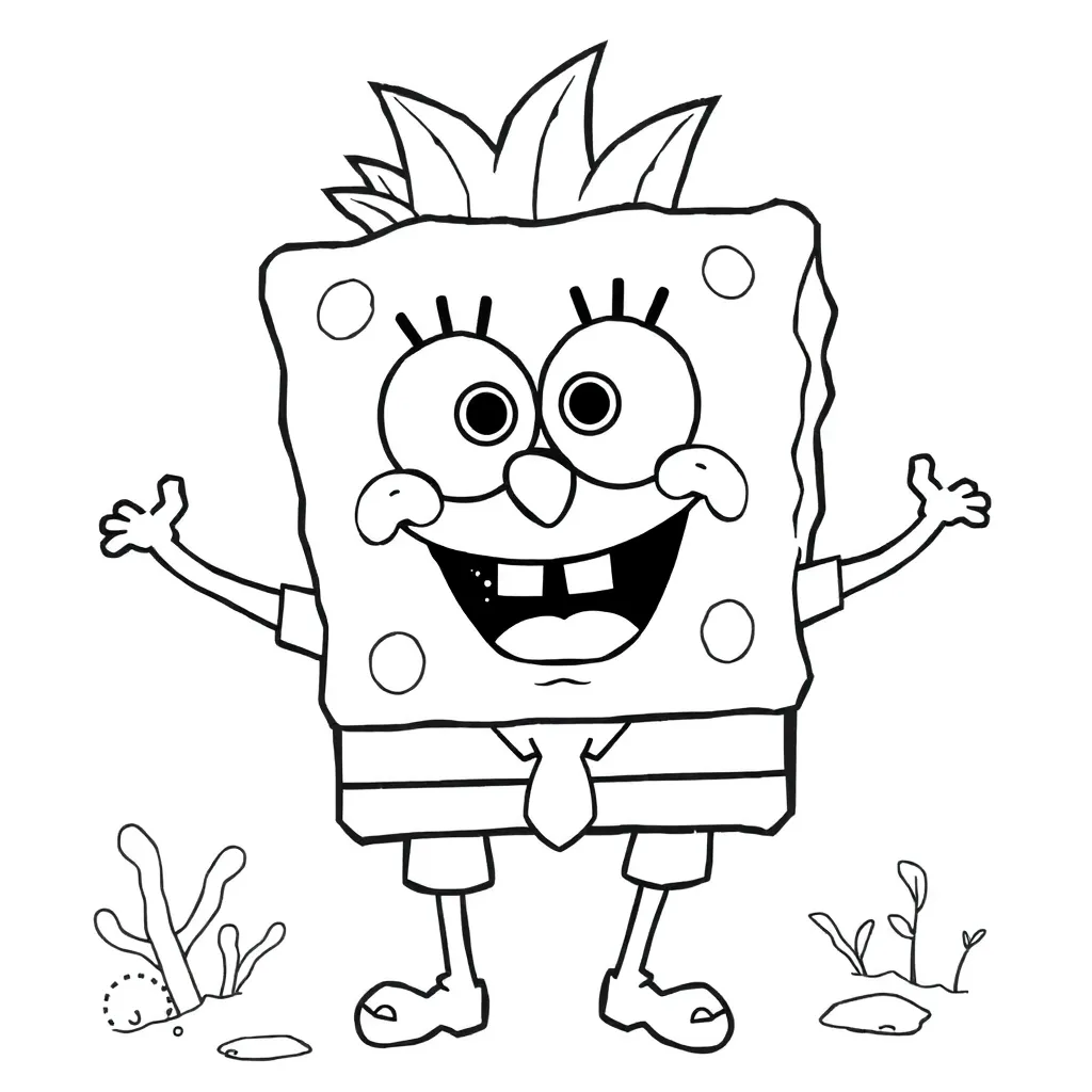SpongeBob coloring page