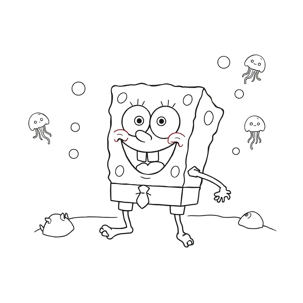 SpongeBob coloring page