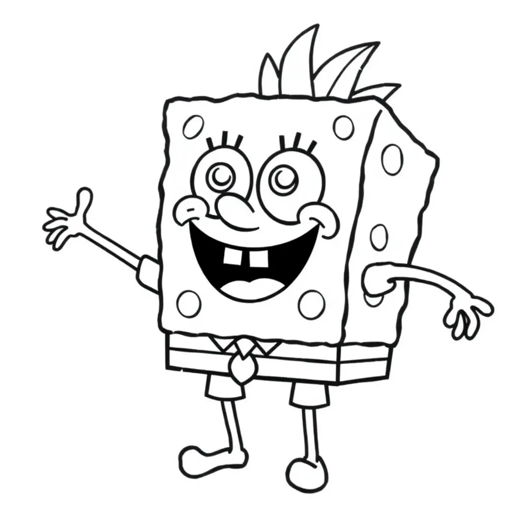 SpongeBob coloring page