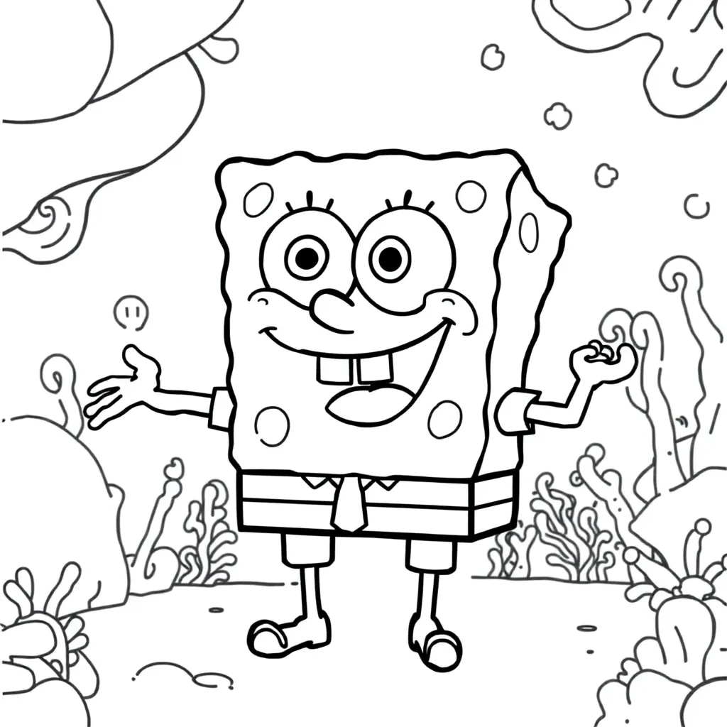SpongeBob coloring page
