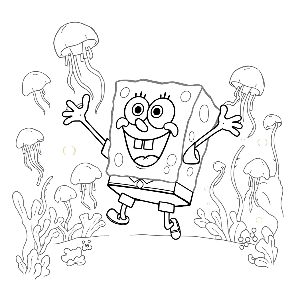 SpongeBob coloring page