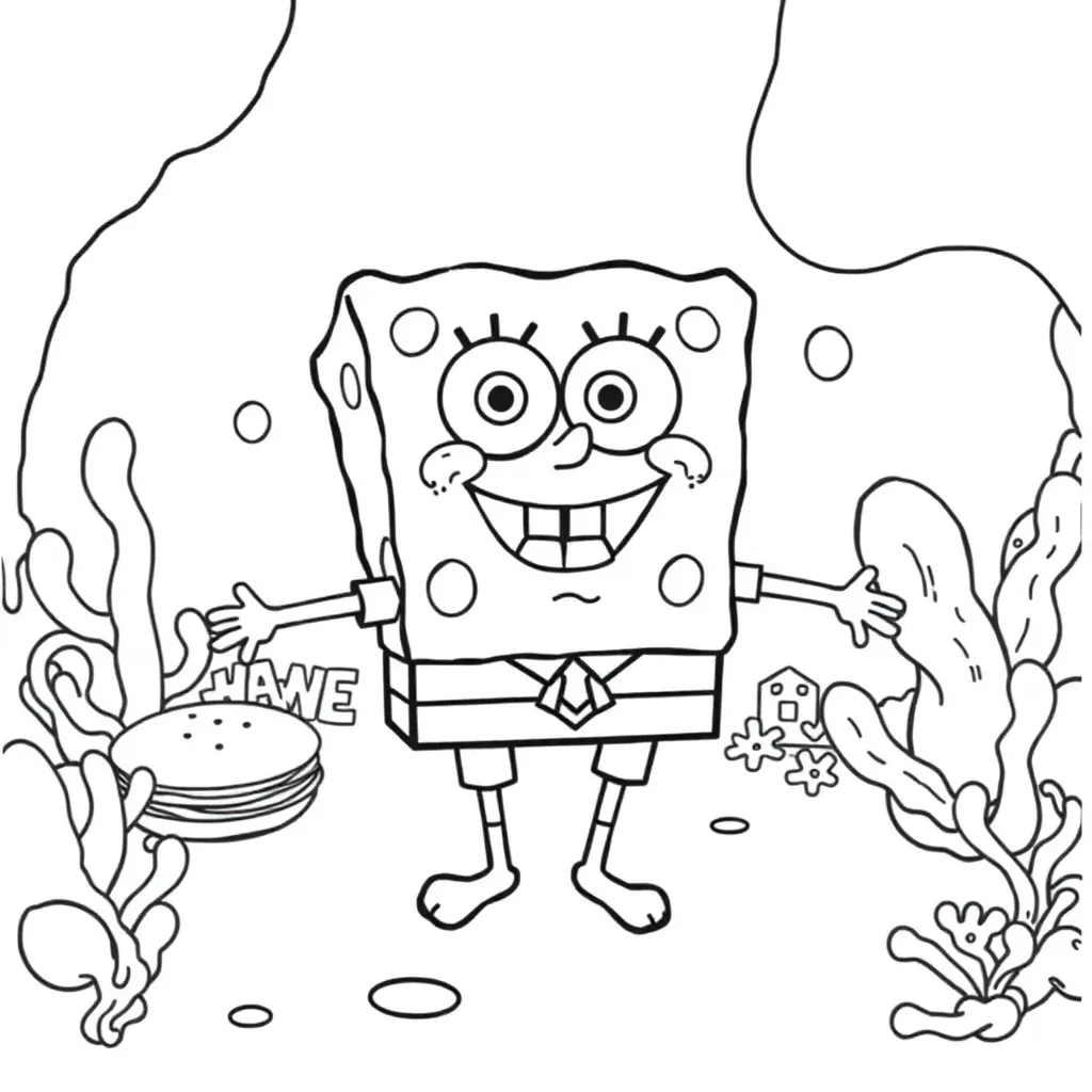 SpongeBob coloring page