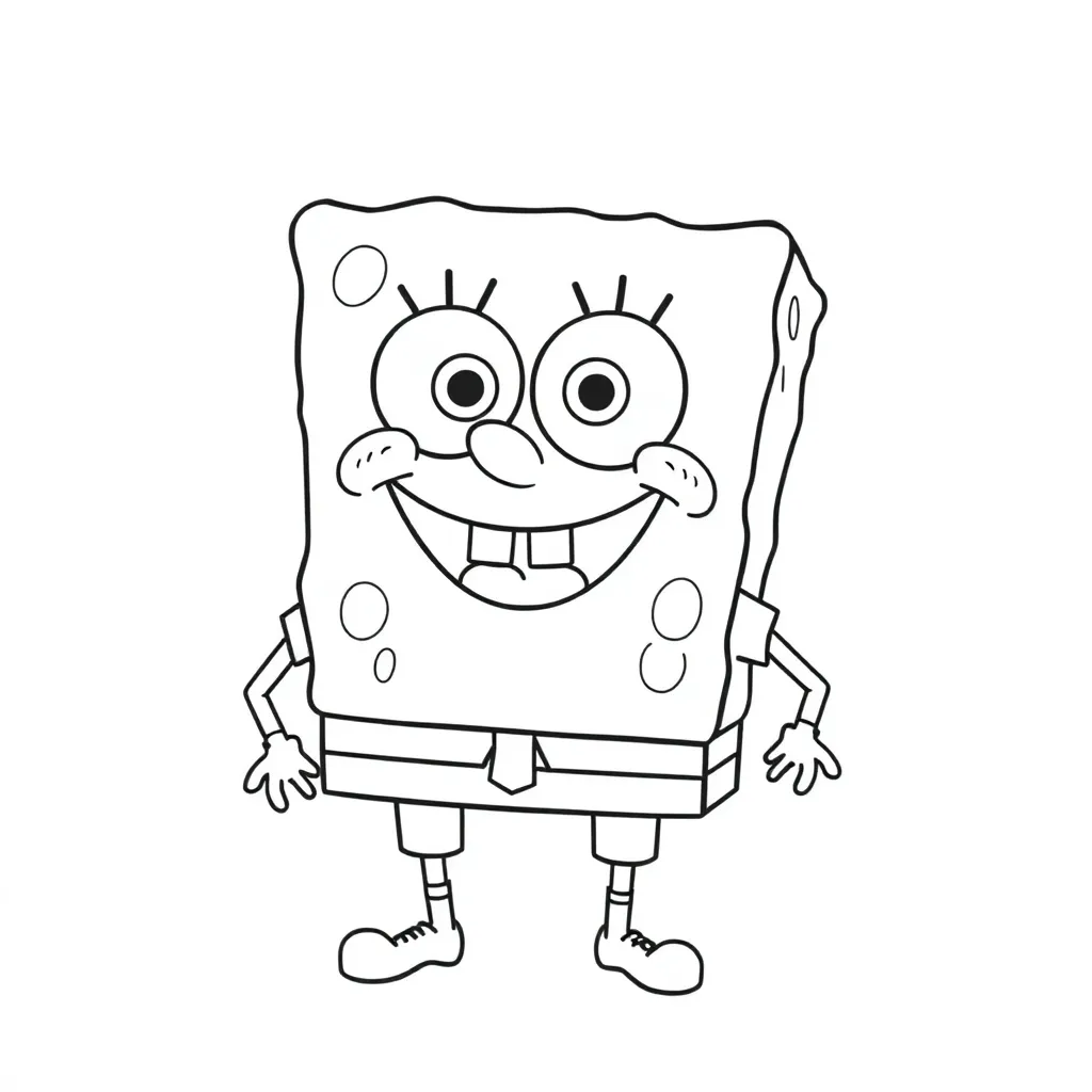 SpongeBob coloring page