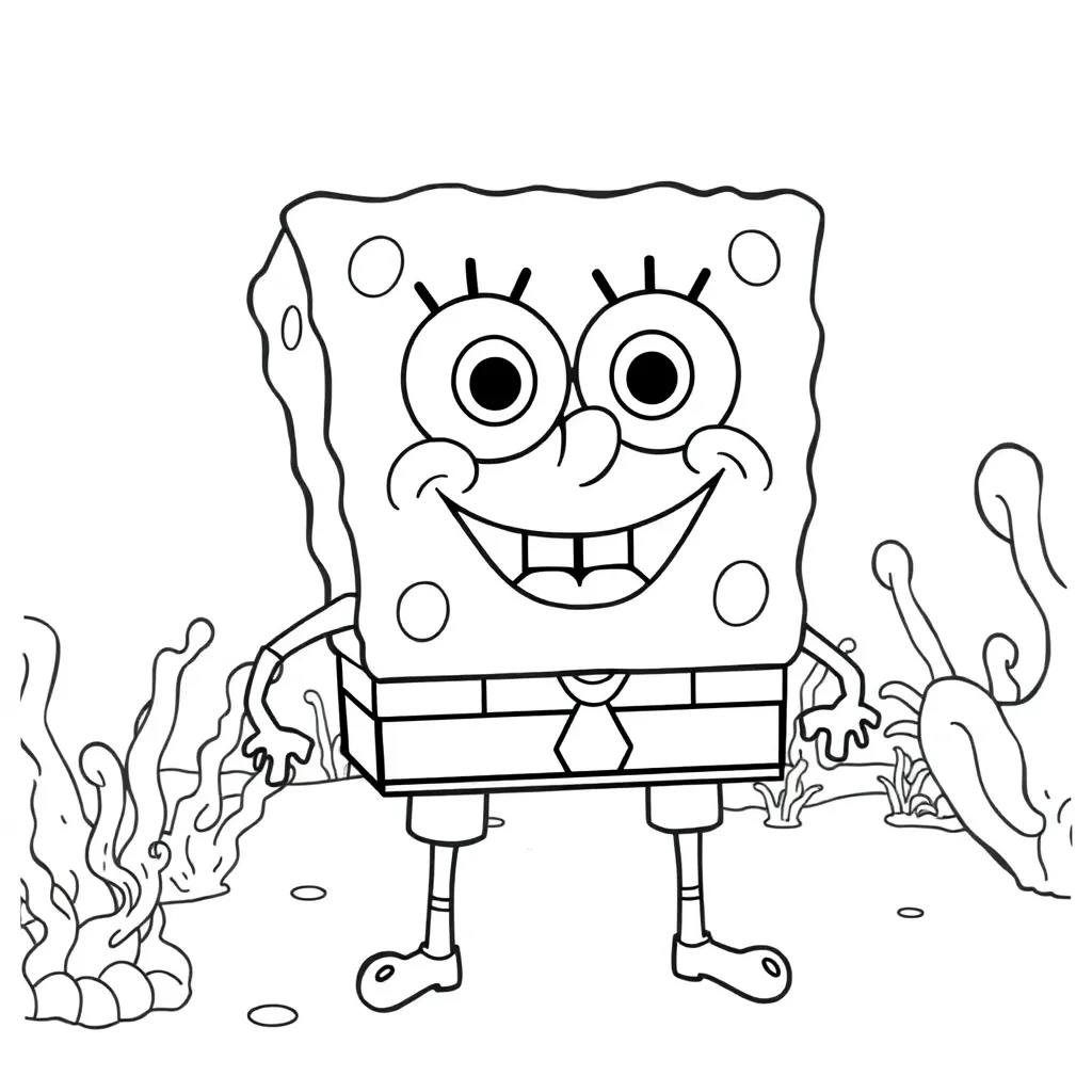 SpongeBob coloring page