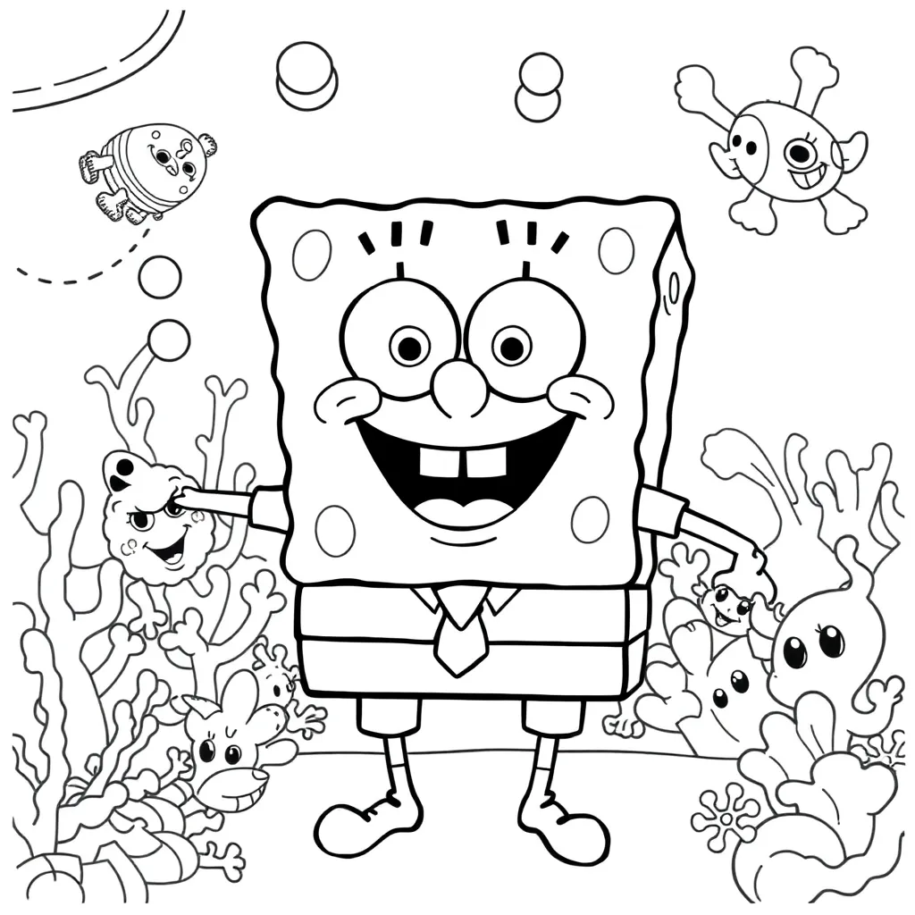 SpongeBob coloring page