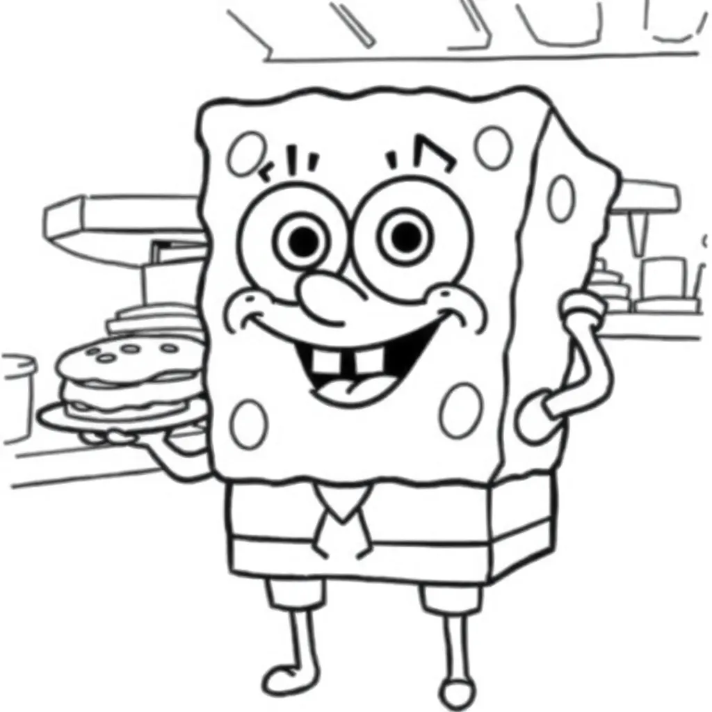 SpongeBob coloring page