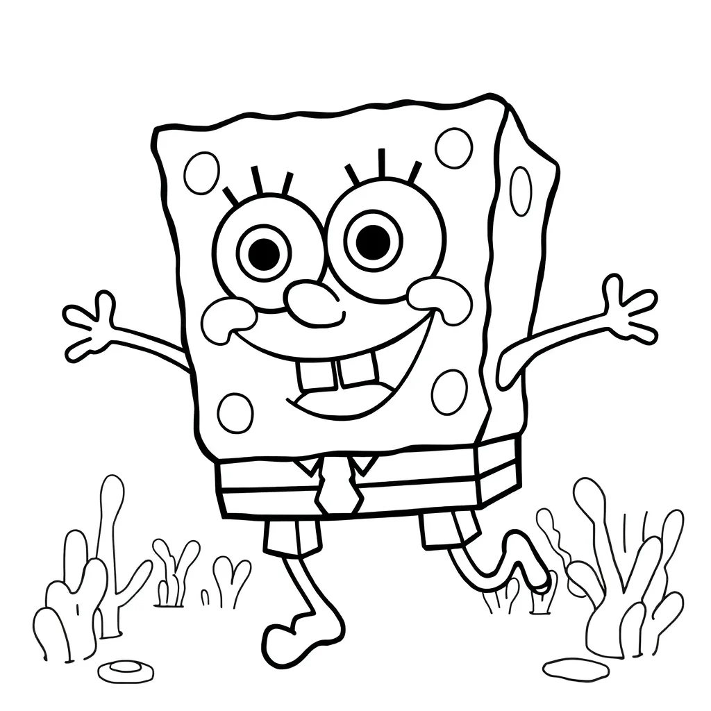 SpongeBob coloring page
