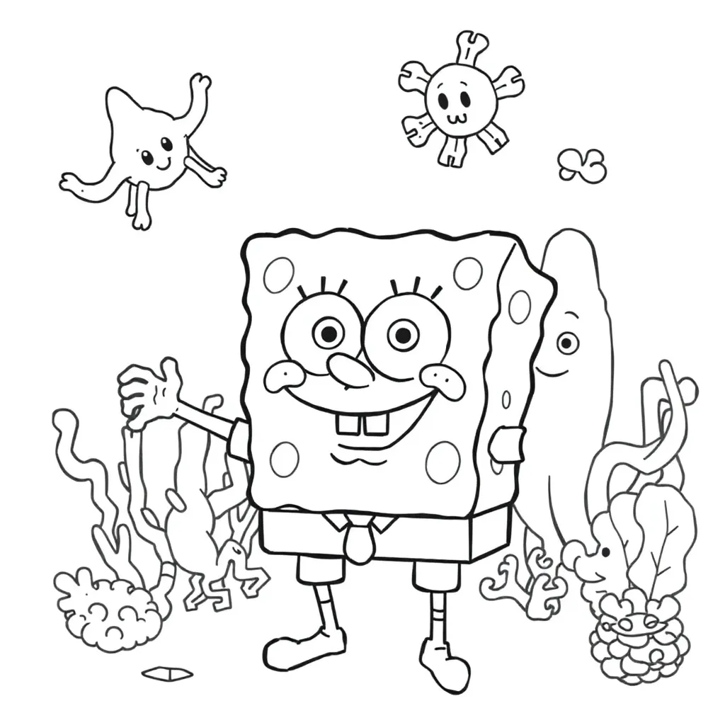 SpongeBob coloring page