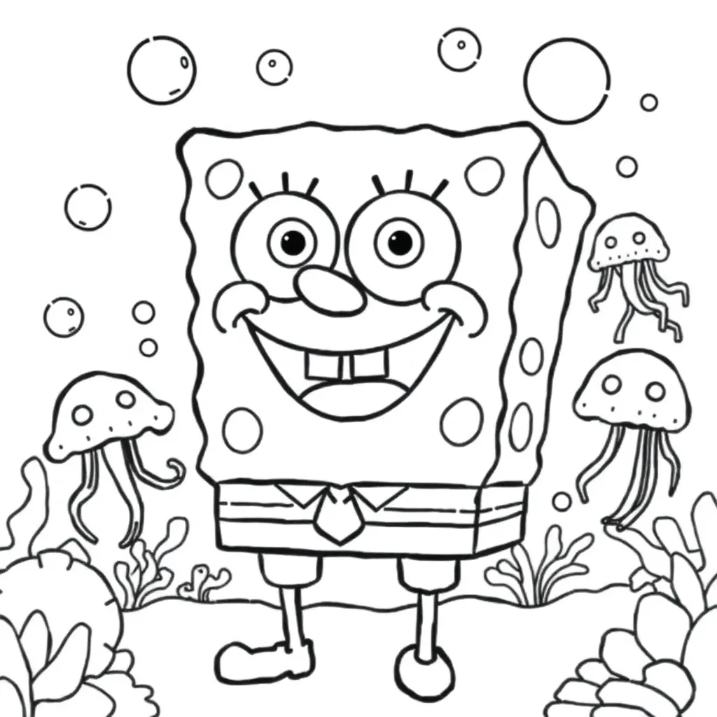 SpongeBob coloring page
