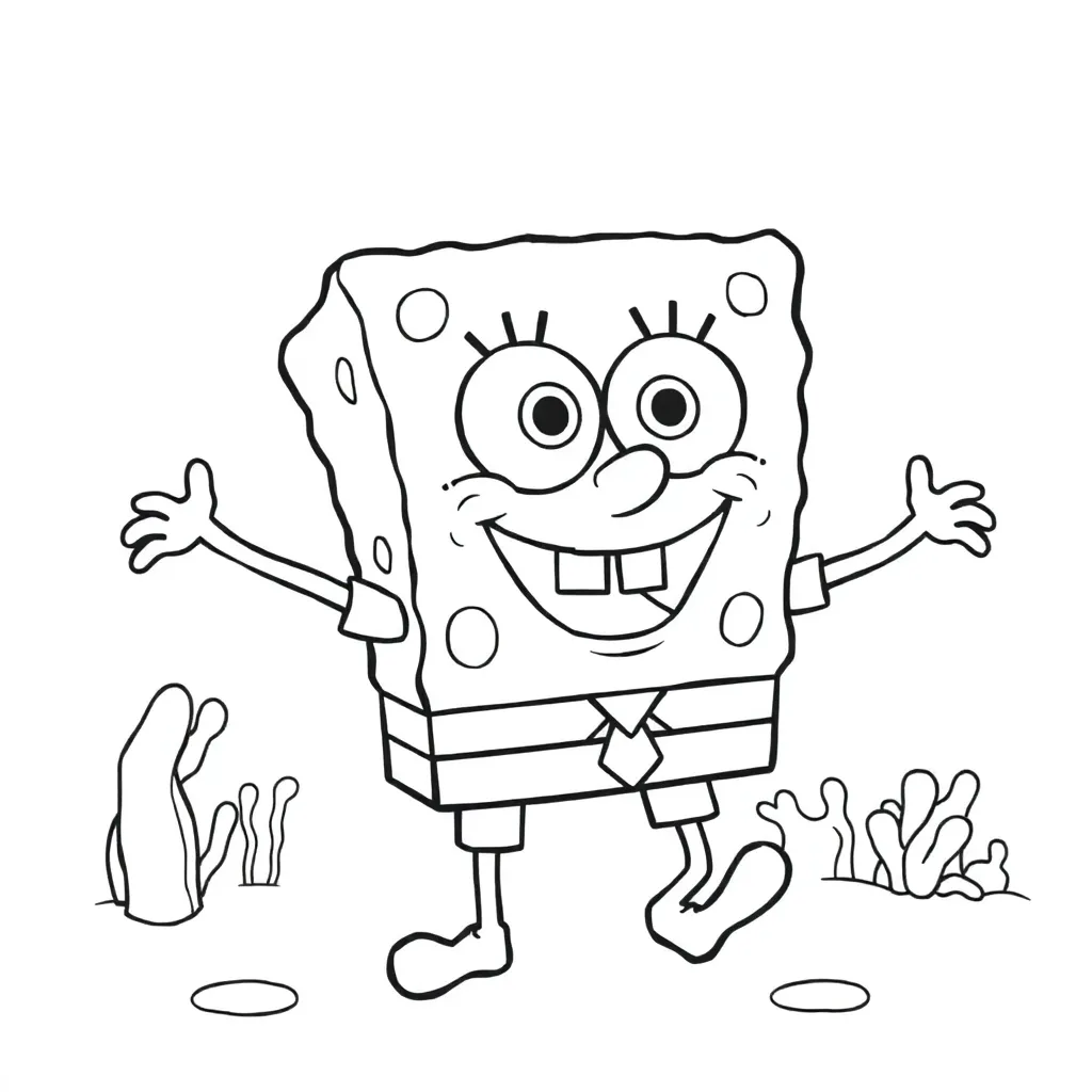 SpongeBob coloring page