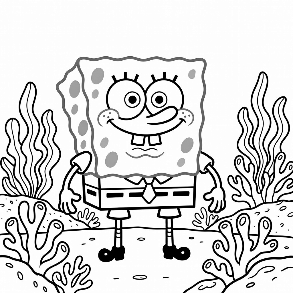 SpongeBob coloring page