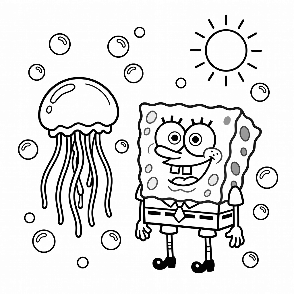SpongeBob coloring page