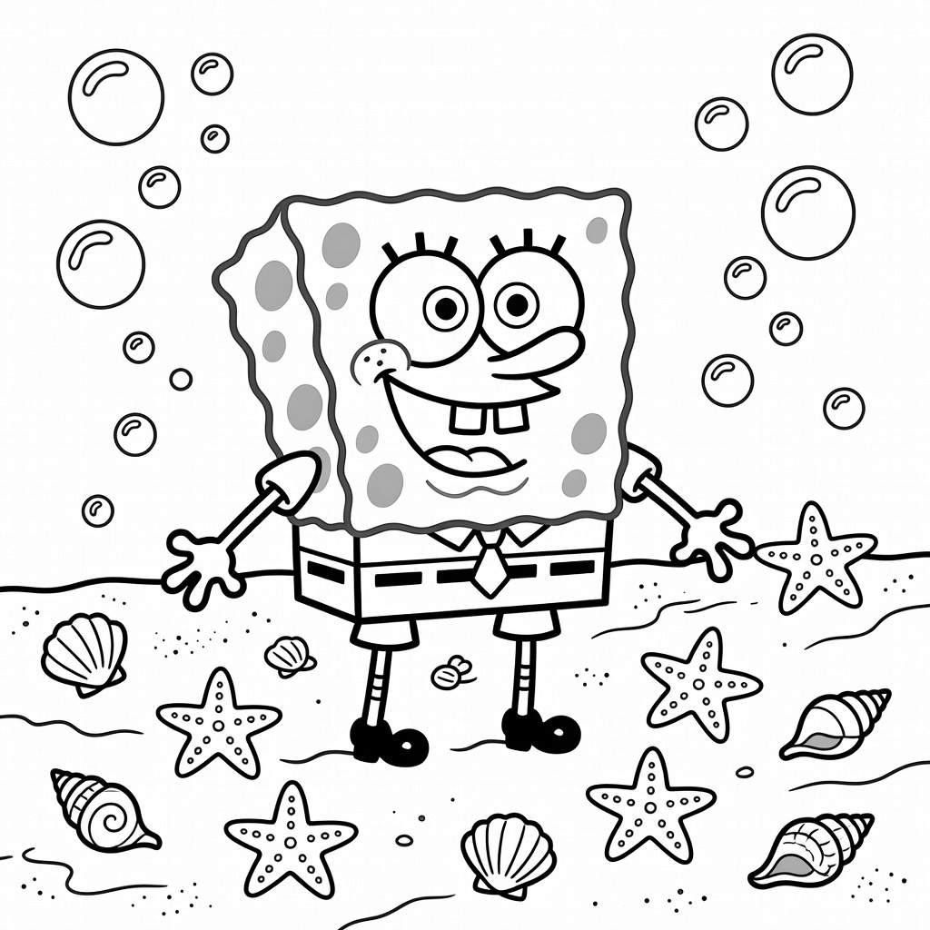 SpongeBob coloring page