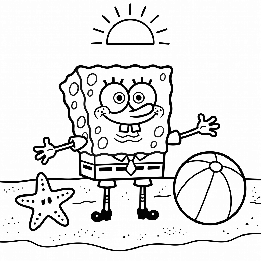 SpongeBob coloring page