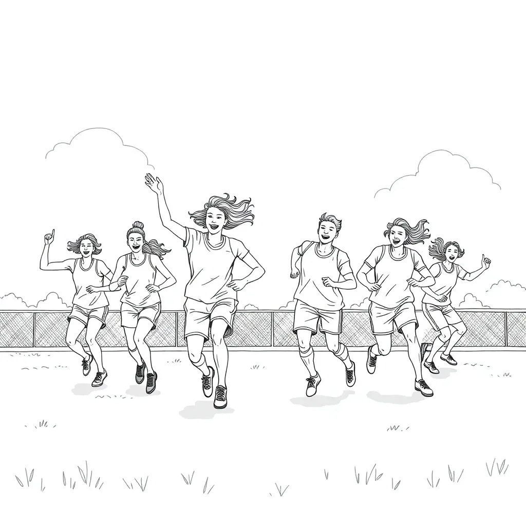 Sports coloring page
