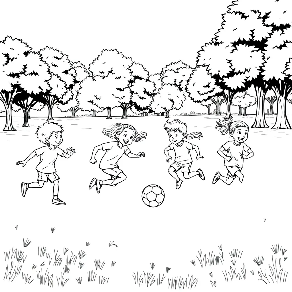 Sports coloring page