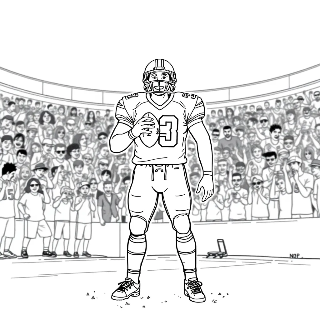 Sports coloring page
