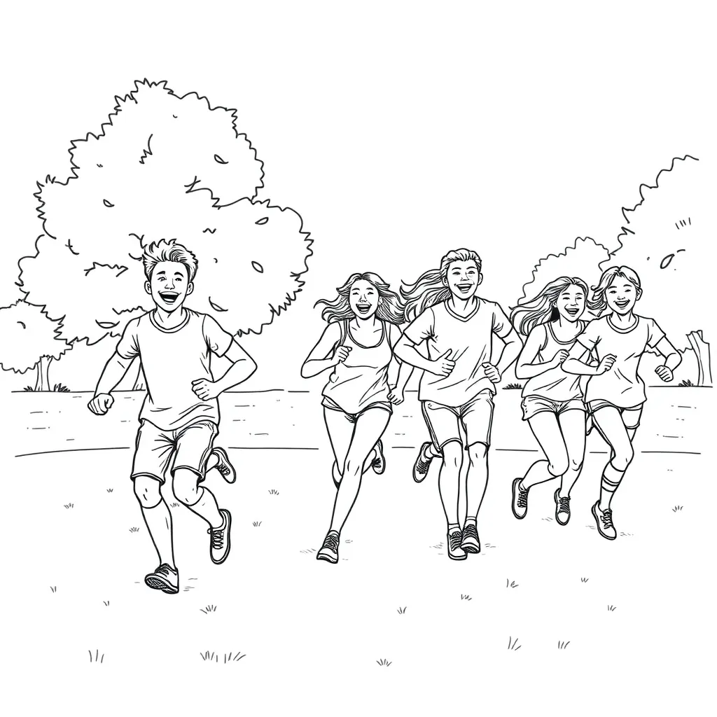 Sports coloring page