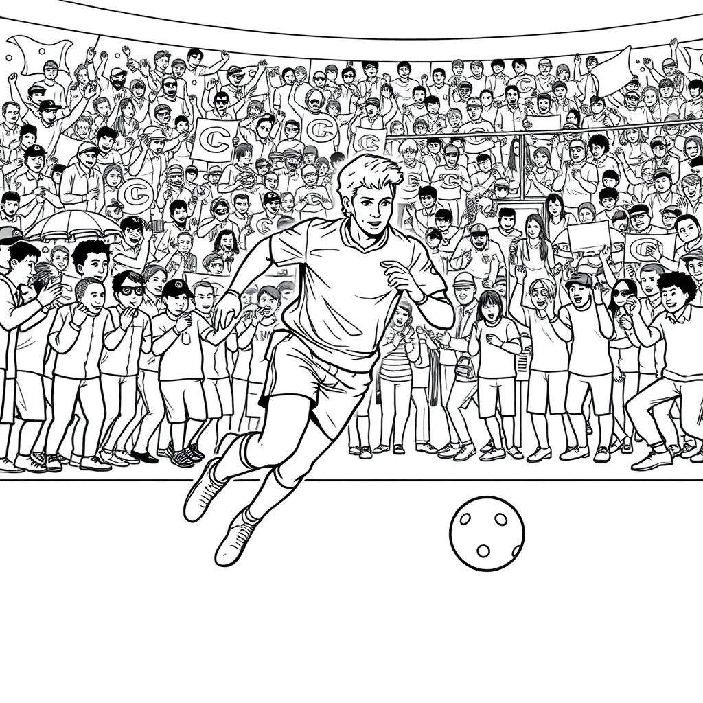 Sports coloring page