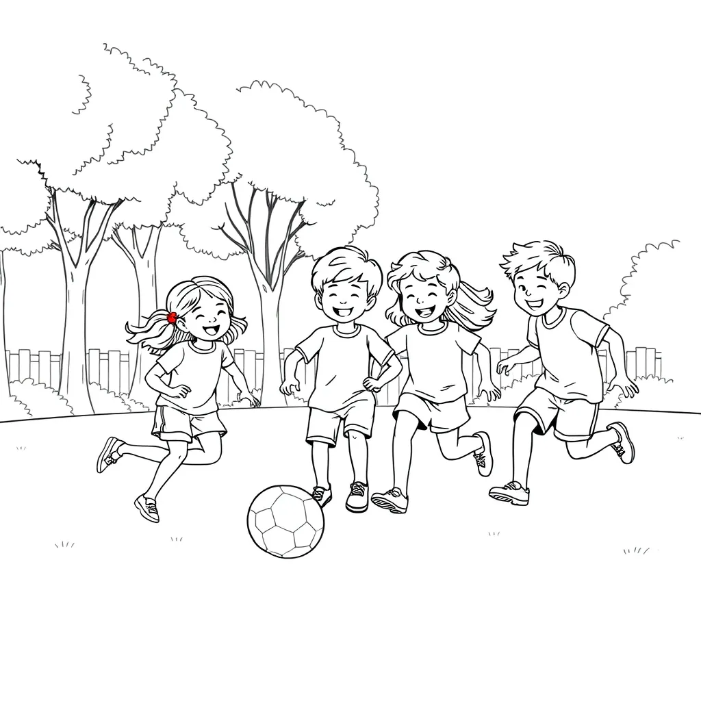 Sports coloring page
