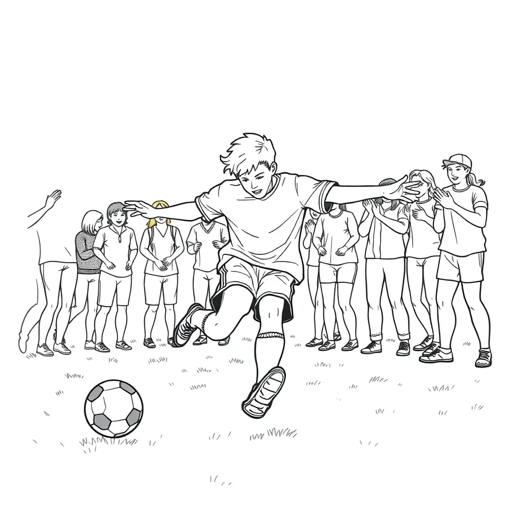 Sports coloring page