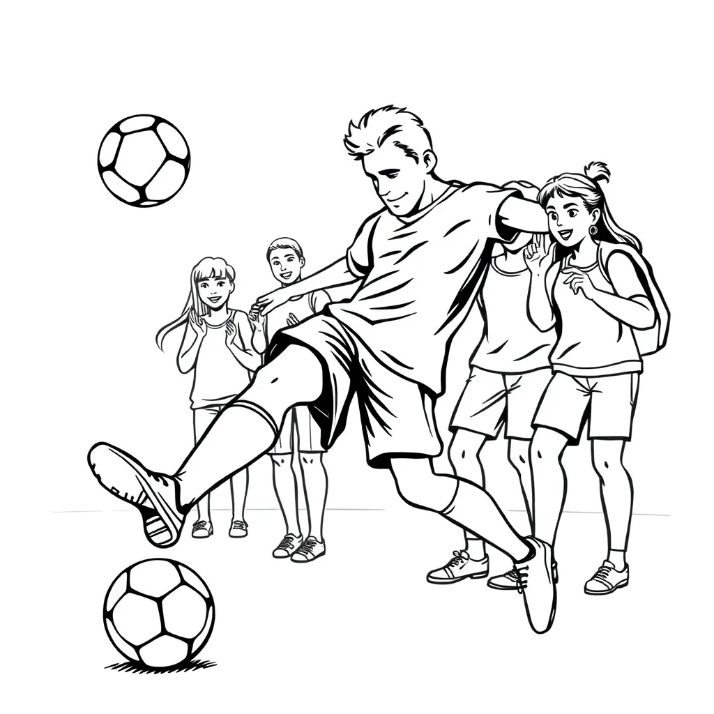Sports coloring page
