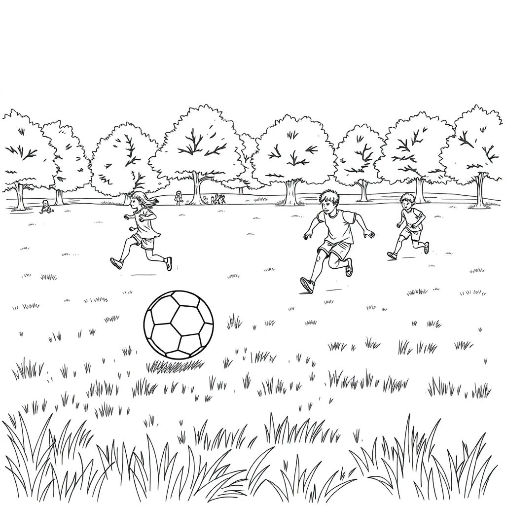 Sports coloring page