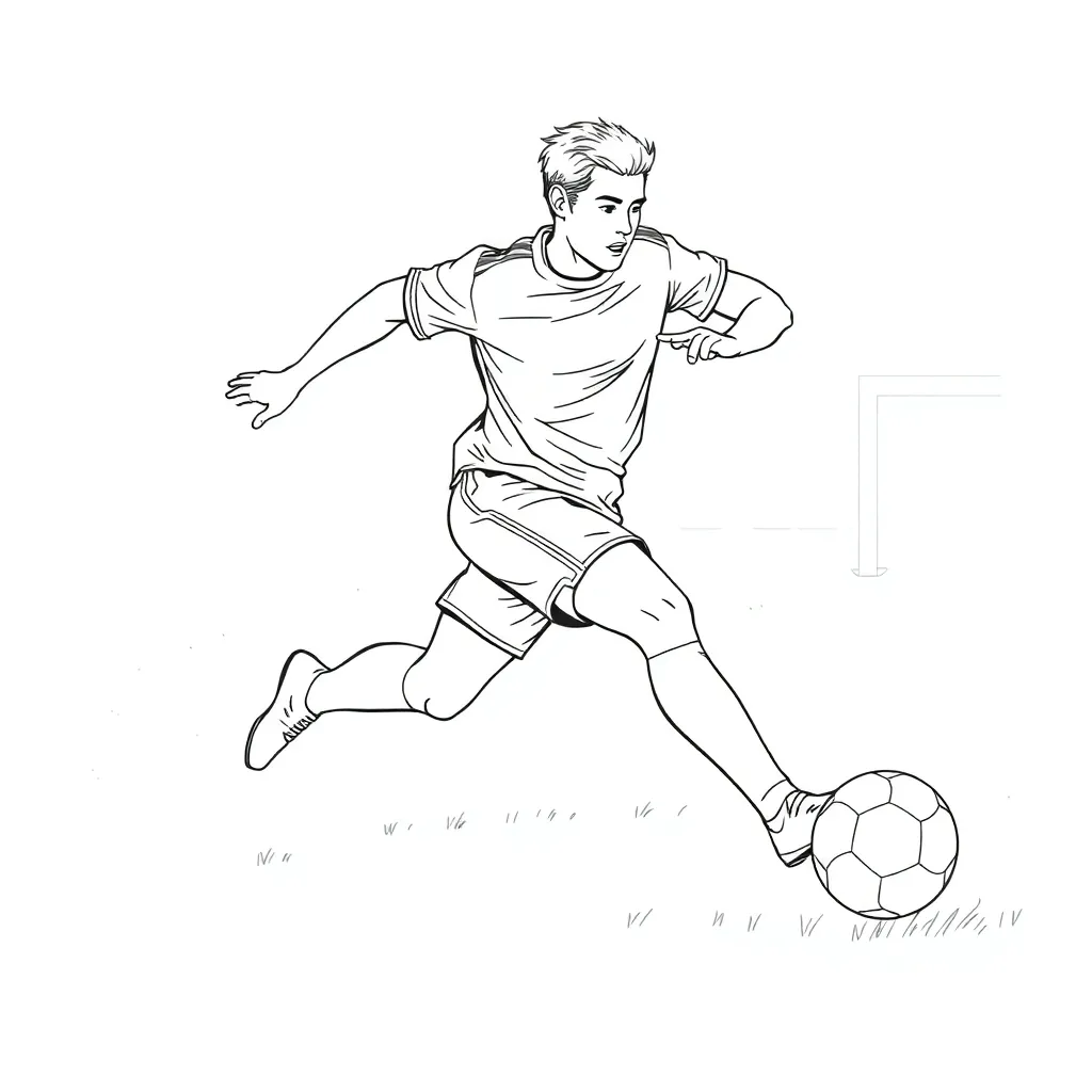 Sports coloring page