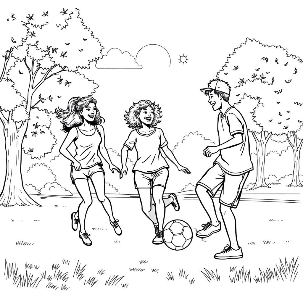 Sports coloring page